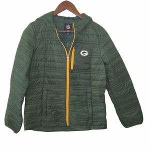 NFL Team Apparel Packers Jacket w/ Hood Medium